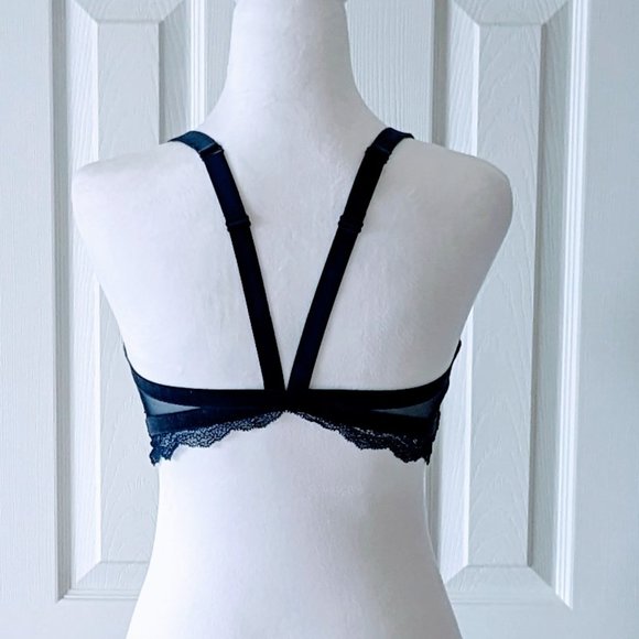 VICTORIA SECRET Women's Bralette  Size M  Navy Blue NWOT - Picture 2 of 6